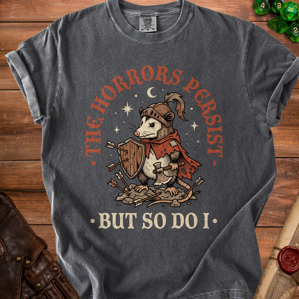 Opossum Knight T-Shirt in Pepper