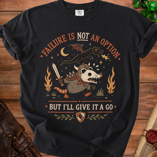Warrior Possum T-shirt in Black