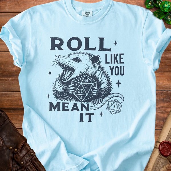 Roll Mean T-shirt in Chambray