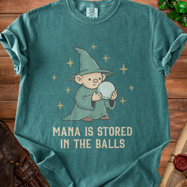 Mana Wizard T-Shirt in Blue Spruce