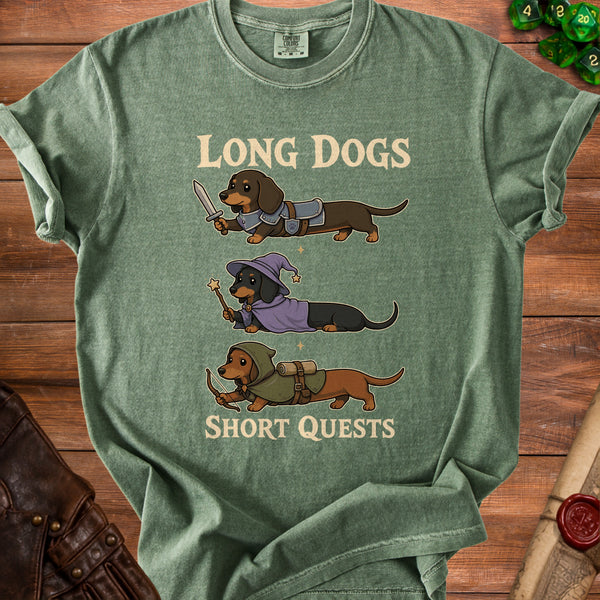 Long Dogs T-Shirt in Moss
