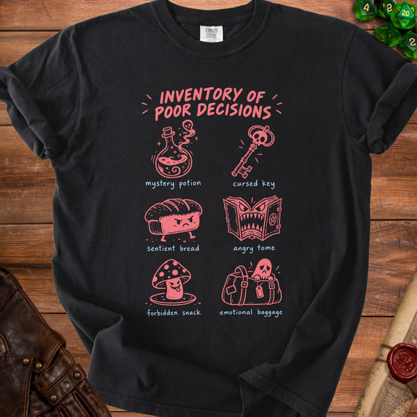Poor Decisions T-Shirt in Black