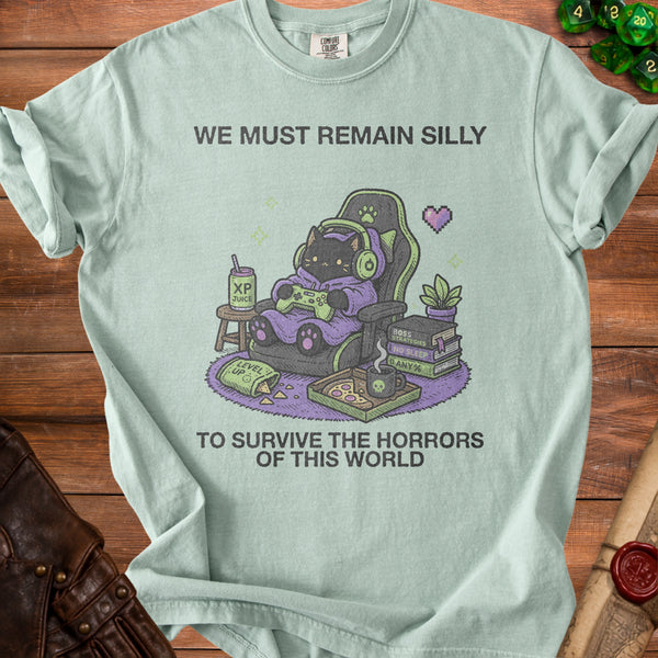 Silly Cat T-shirt in Bay