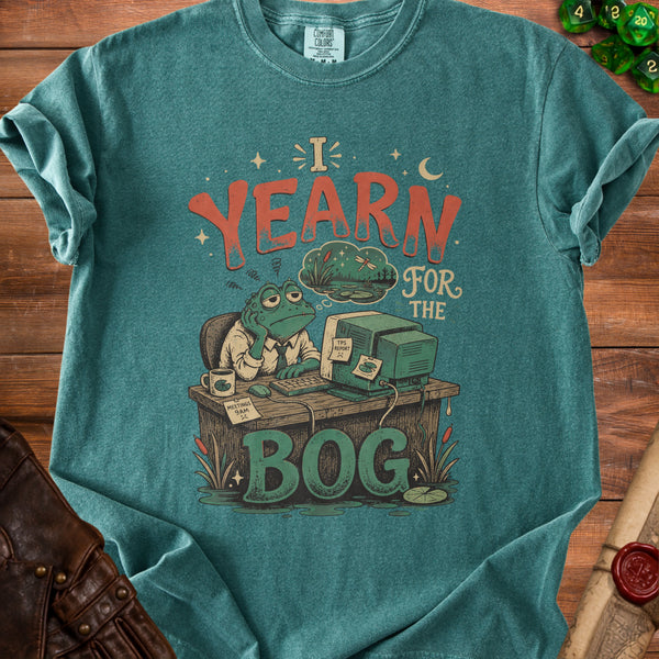 Bog Yearning Return to Marsh T-Shirt in Blue Spruce