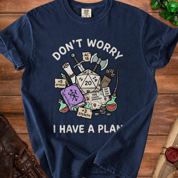 Chaos Plan T-Shirt in True Navy