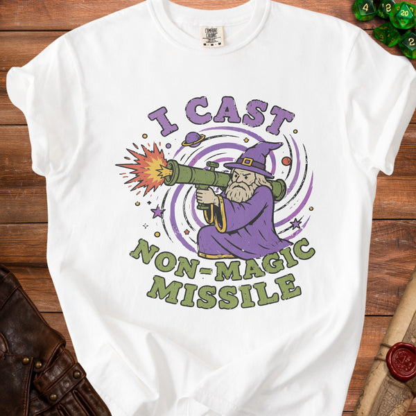 Non-Magic Missile Problem Solved T-Shirt in White