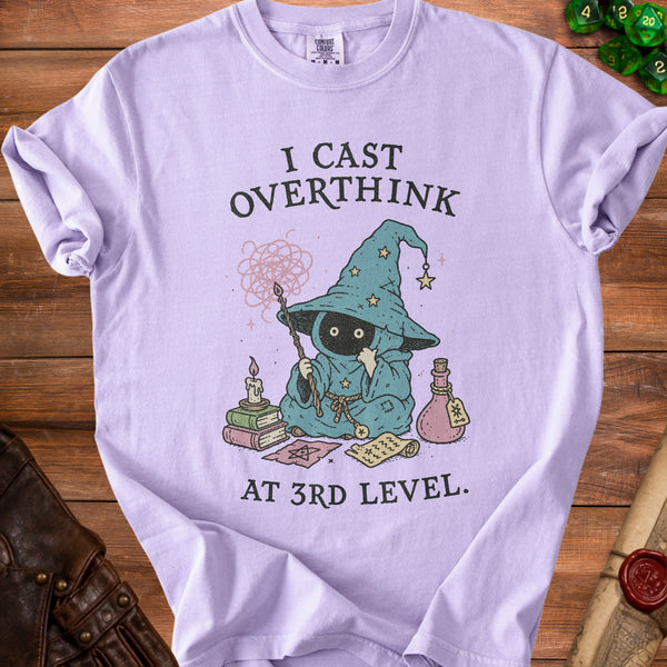 Overthinker Wizard T-shirt in Orchid