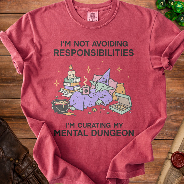 Mental Dungeon T-Shirt in Crimson