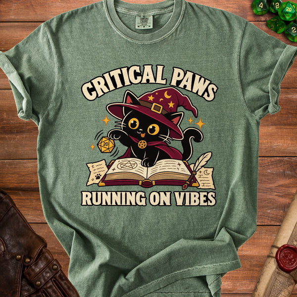 Critical Paws T-Shirt in Moss