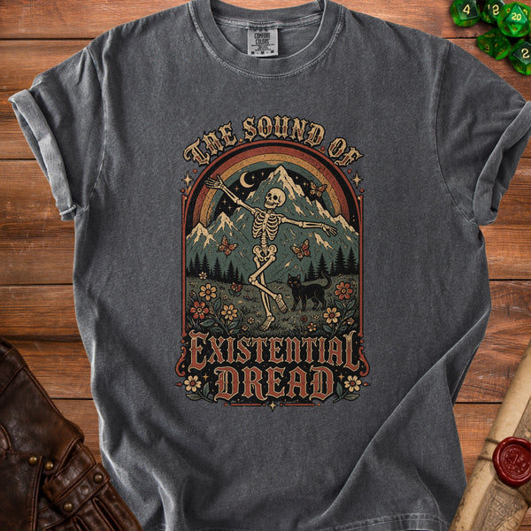 Existential Dread Serene Introspection T-Shirt in Pepper