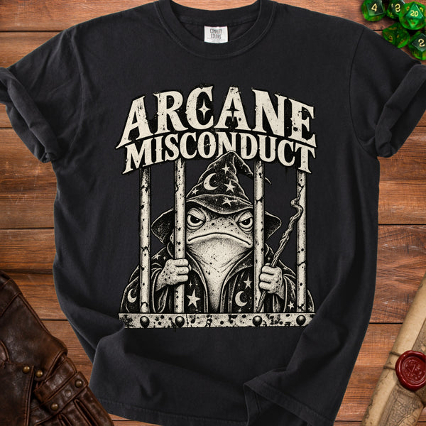 Arcane Misconduct T-shirt in Black