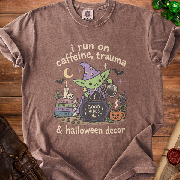 Spooky Coffee T-Shirt in Espresso