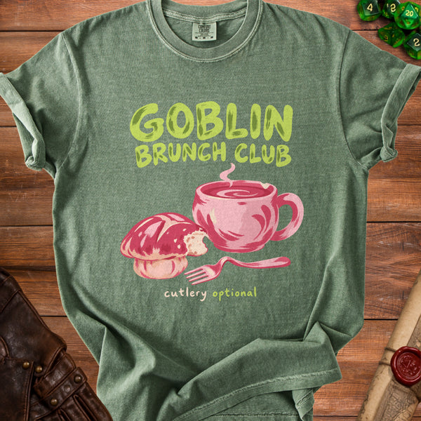 Goblin Brunch T-Shirt in Moss