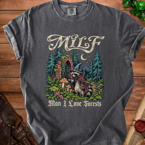 Wizard Raccoon T-shirt in Pepper