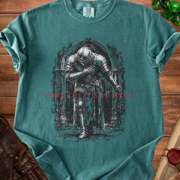 Knight Bow T-Shirt in Blue Spruce