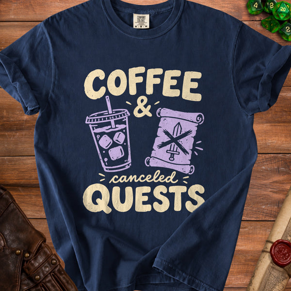Canceled Quests T-shirt in True Navy