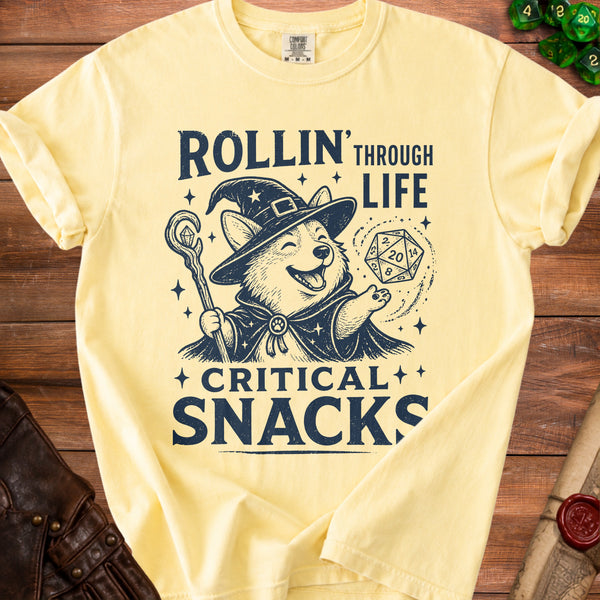 Corgi Wizard T-Shirt in Butter