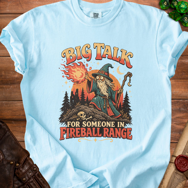 Fireball Wizard T-Shirt in Chambray