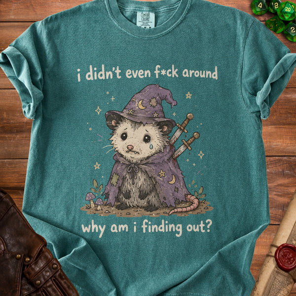 Betrayed Opossum T-shirt in Blue Spruce