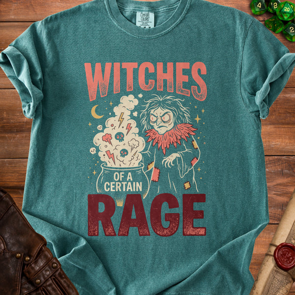 Witches Rage T-Shirt in Blue Spruce