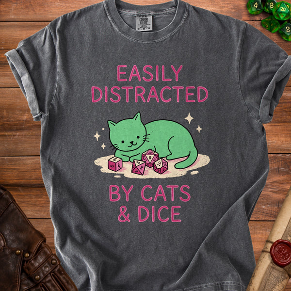 Distracted T-shirt in Pepper