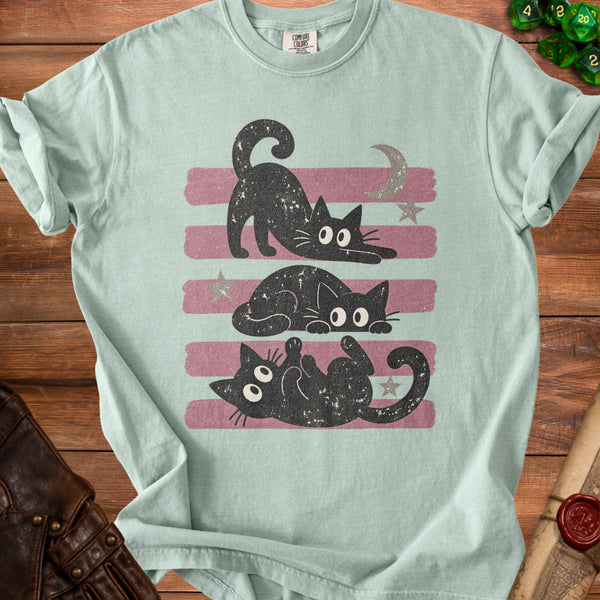 Cosmic Cats T-Shirt in Bay