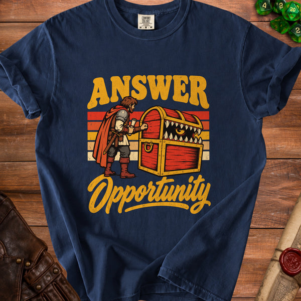 Mimic Opportunity It Bites Back T-Shirt in True Navy