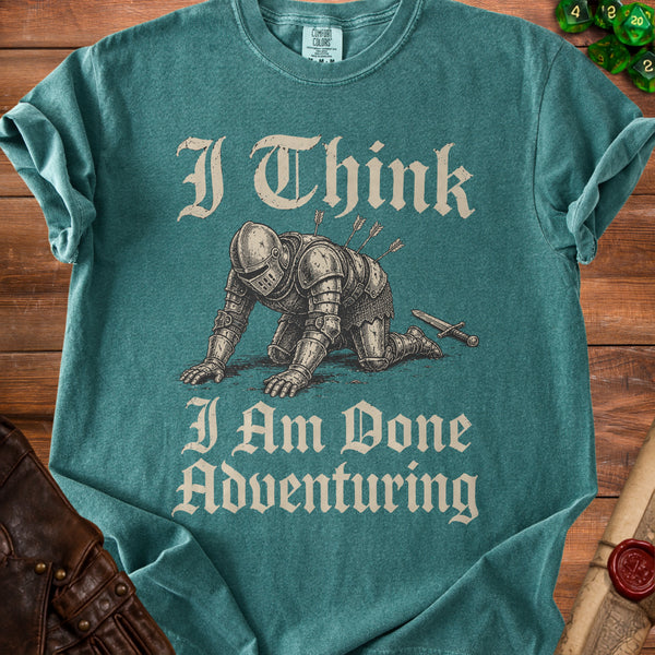 Weary Knight Adventurer's Tale T-Shirt in Blue Spruce