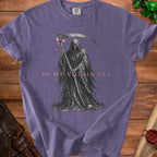 Purple t-shirt with Grim Reaper graphic and "IN MY VILLAIN ERA" text.