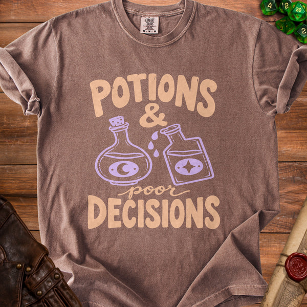Potions Decisions T-Shirt in Espresso
