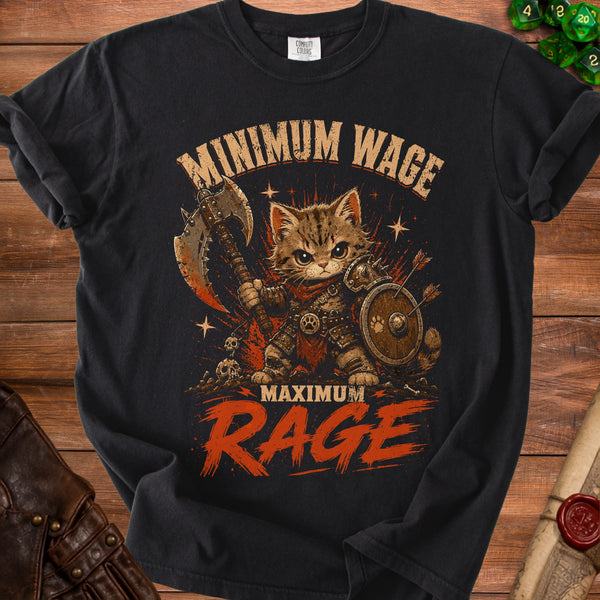 Rage Kitten T-shirt in Black