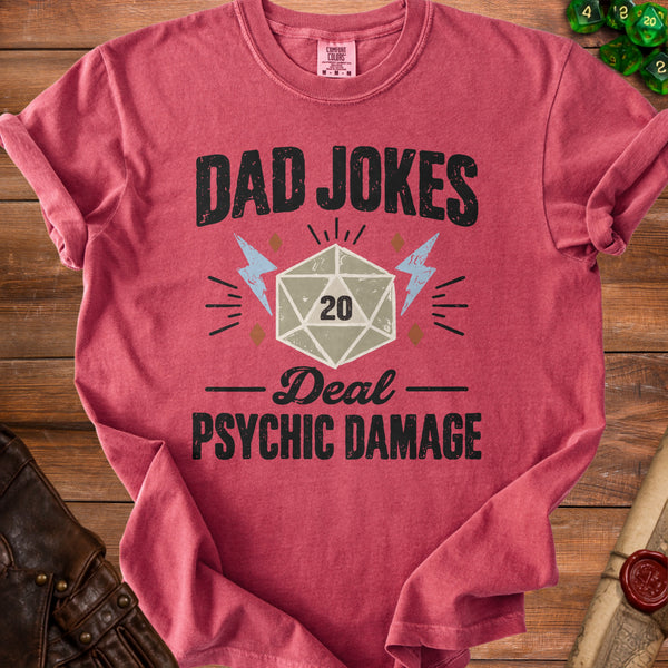 Vintage Psychic Damage T-Shirt in Crimson