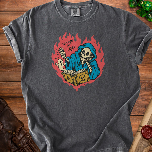 Summon Me Later T-Shirt in Pepper