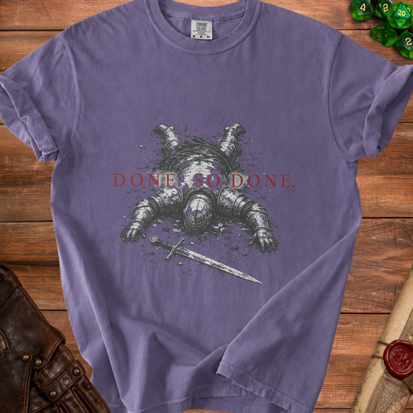 Done. So Done. T-Shirt in Grape