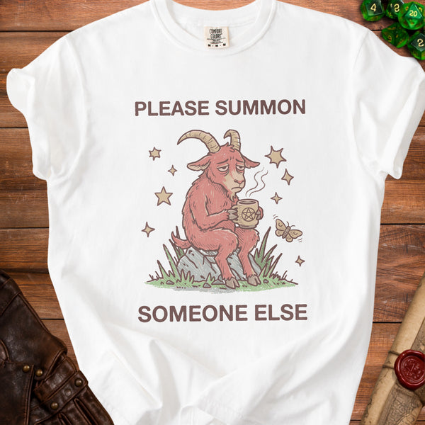 Summon Someone Else T-Shirt in White
