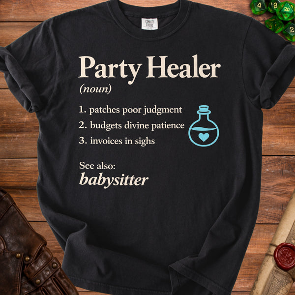 Party Healer T-Shirt in Black