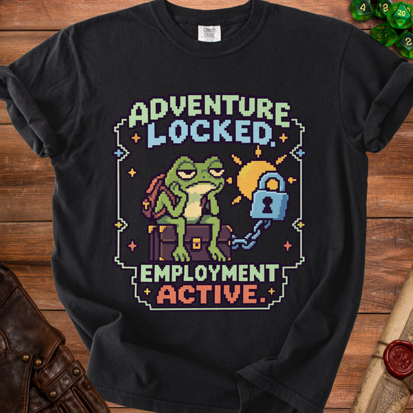 Adventure Locked T-Shirt in Black
