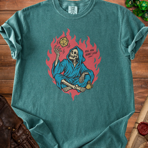 Roll Regret T-shirt in Blue Spruce