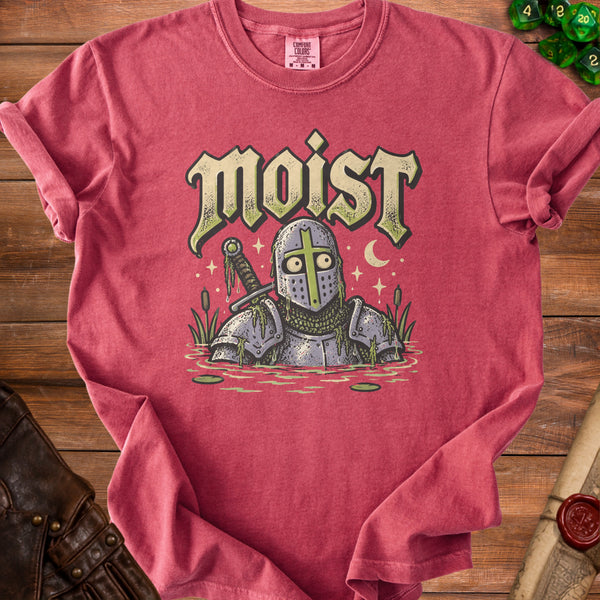 Moist Knight T-Shirt in Crimson