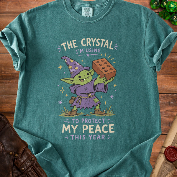Brick Crystal T-Shirt in Blue Spruce
