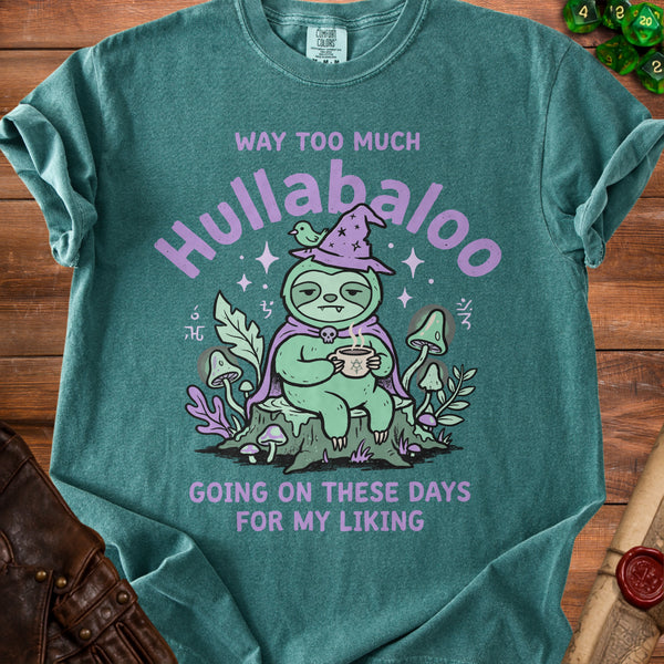 Hullabaloo Sloth T-Shirt in Blue Spruce