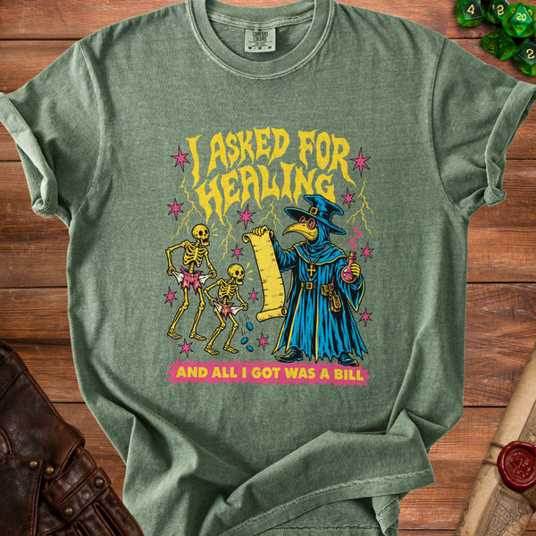 Plague Bill T-shirt in Moss