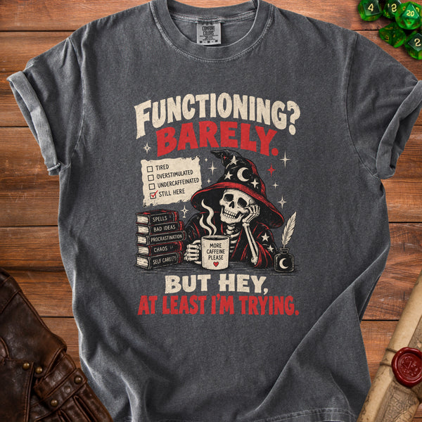 Barely Functioning T-Shirt in Pepper