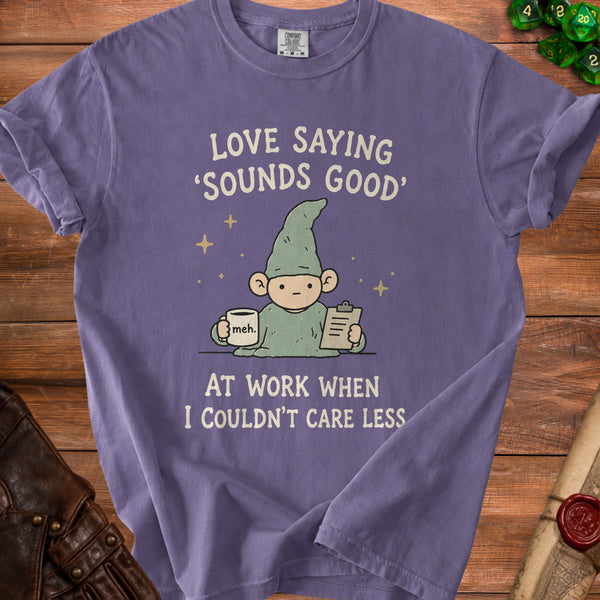 Gnome Meh T-shirt in Grape