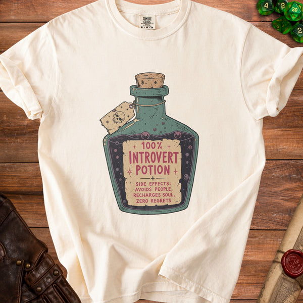 Introvert Potion T-Shirt in Ivory