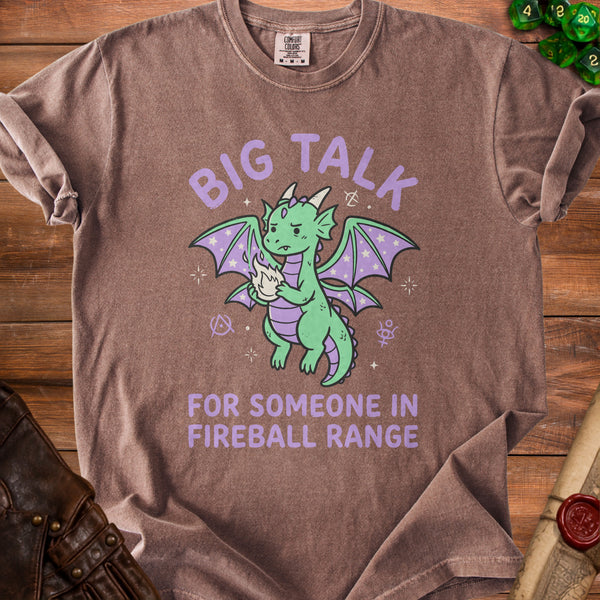 Fireball Dragon T-Shirt in Espresso