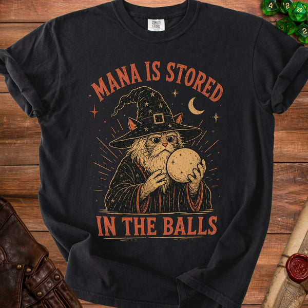 Mana Balls T-Shirt in Black