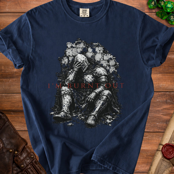 Burnt Out T-Shirt in True Navy