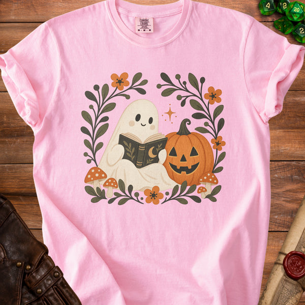 Bookish Ghost T-Shirt in Blossom