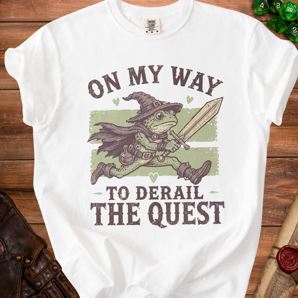 Quest Derailment T-Shirt in White